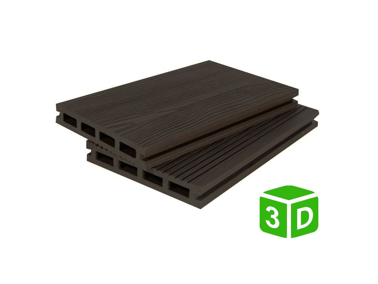 Террасная доска из ДПК 3D 140*22 мм